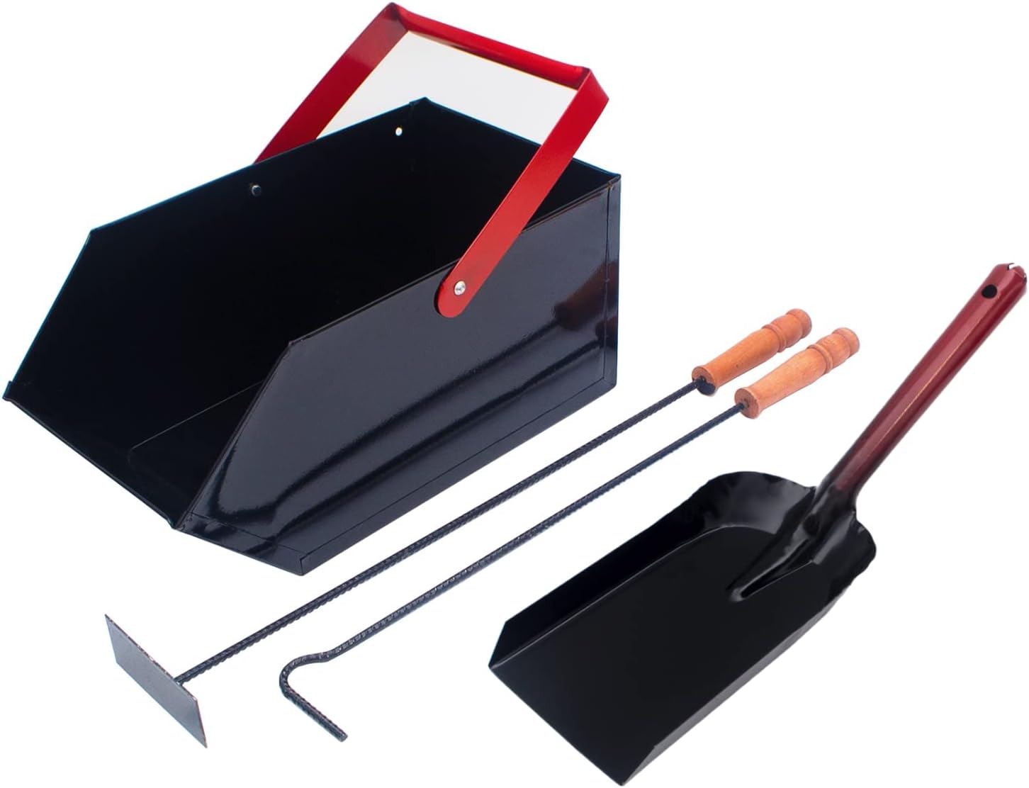 BAUSTER® Kaminbesteck Set Mit Schürhaken, Aschekratzer, Kehrschaufel ...